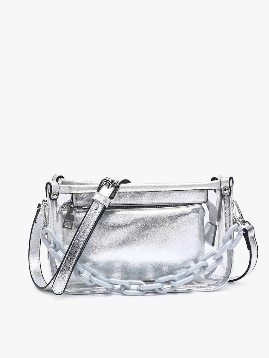 Jessica Clear Crossbody Bag – Chain Strap