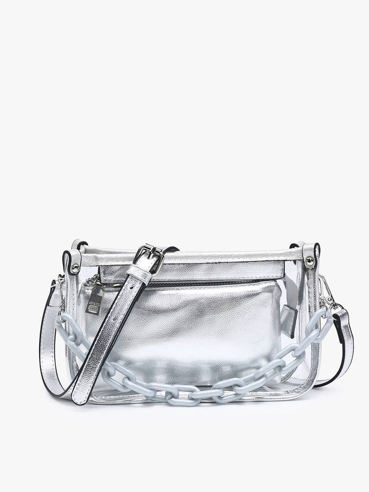 Jessica Clear Crossbody Bag – Chain Strap