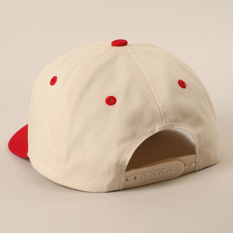 BASEBALL Upside Down Lettering Embroidery Cap