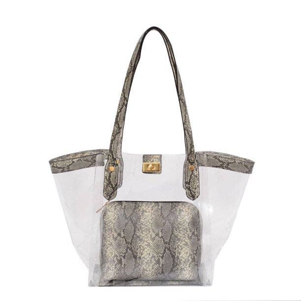 TB29102 Clear Tote w/ Pouch