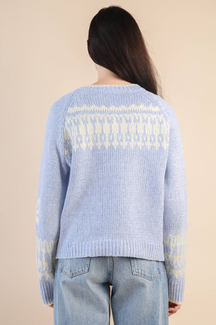 Very J Oversized Graphic Swan Sweater Cardigan