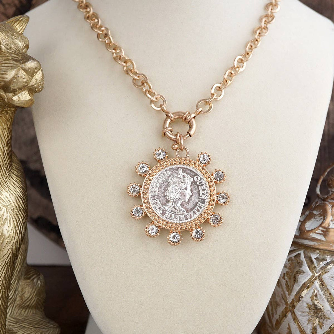 Elizabeth – Statement Coin Necklace