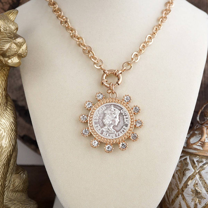 Elizabeth – Statement Coin Necklace