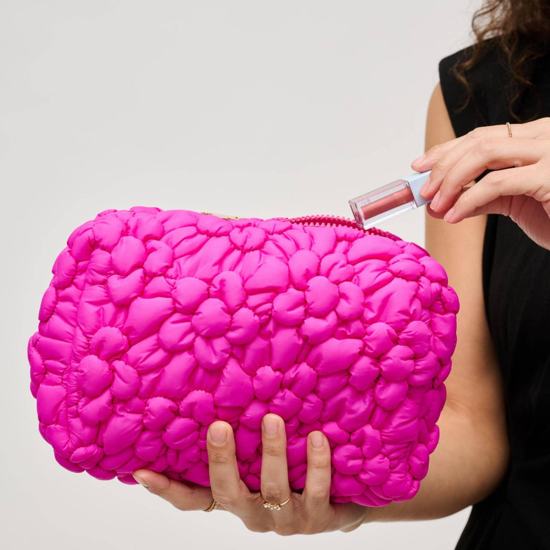61028F Flora Pop Nylon Cosmetic Pouch