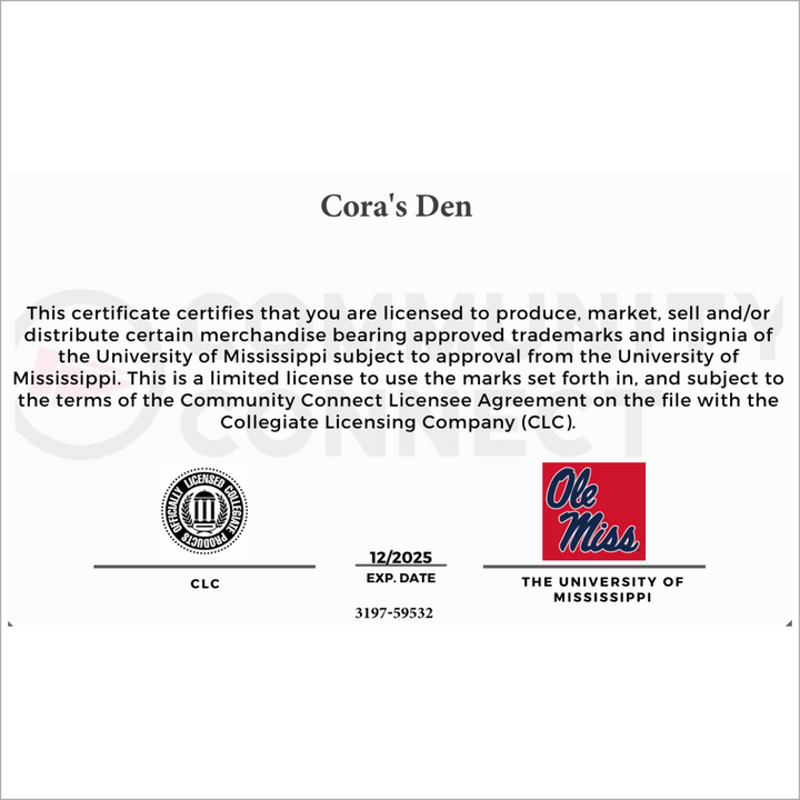 Ole Miss Rebels Earrings-Navy Gem