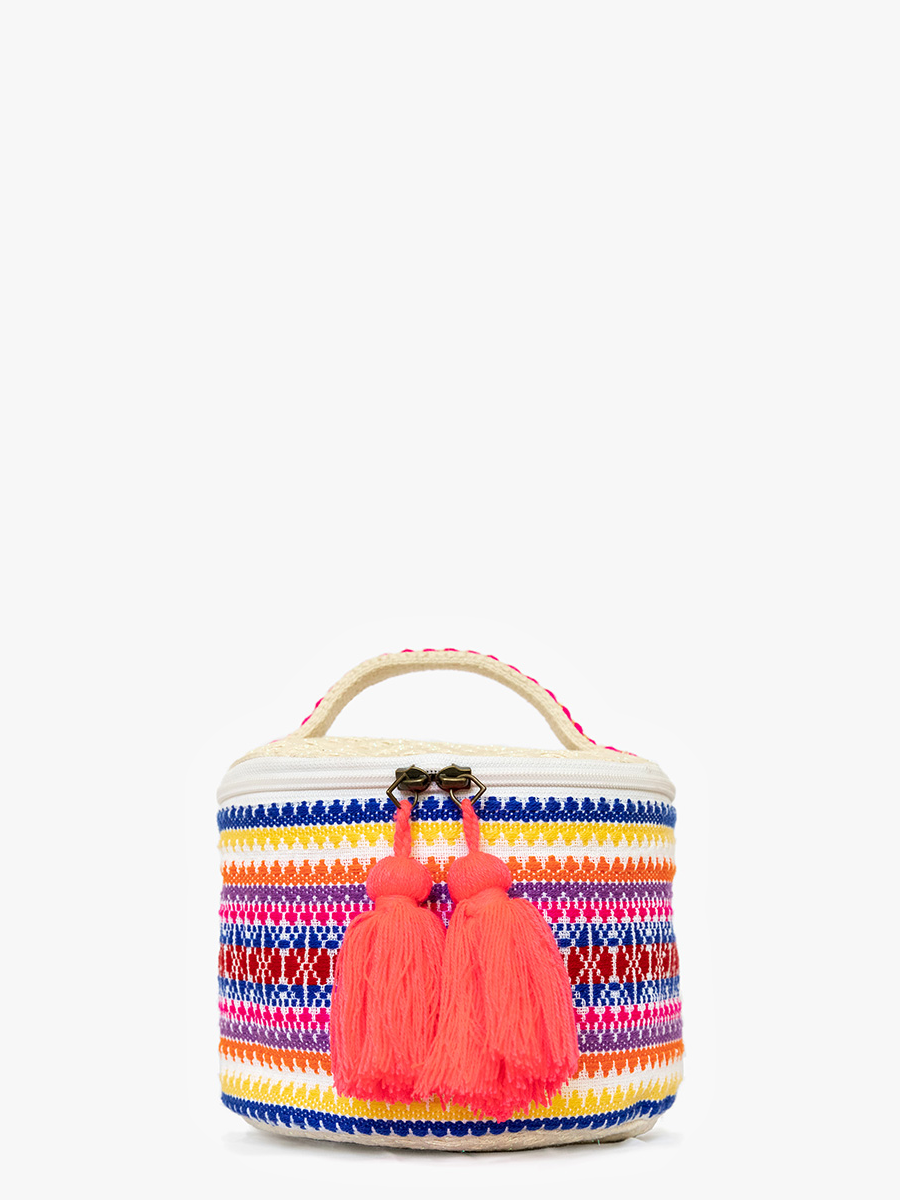Naya Round Cotton Bag w/ Tassel Zip-Final Sale