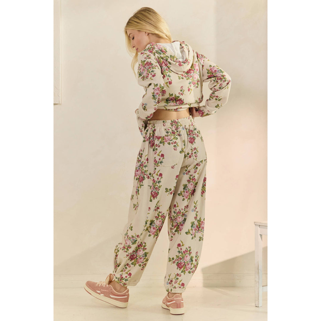 Printed French Terry Pants