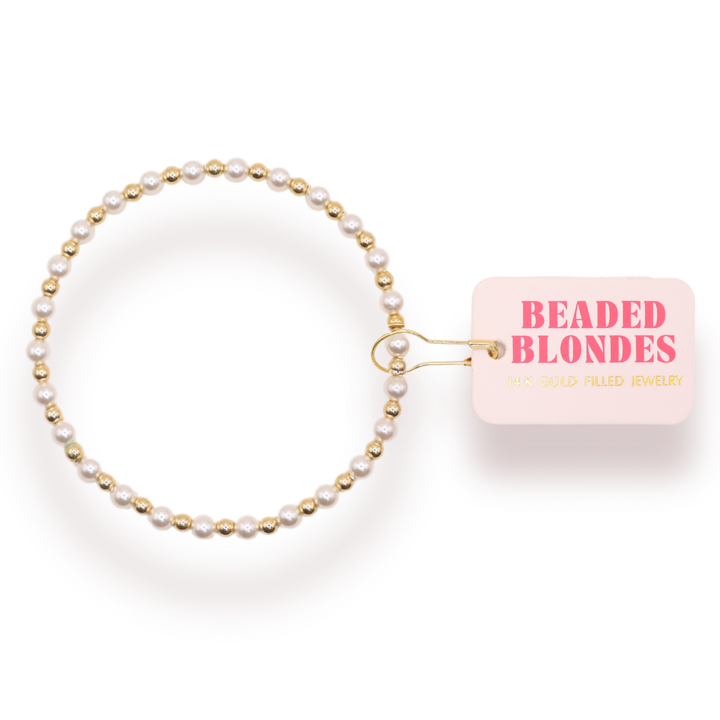 Luci Pearl Bracelet in Gold