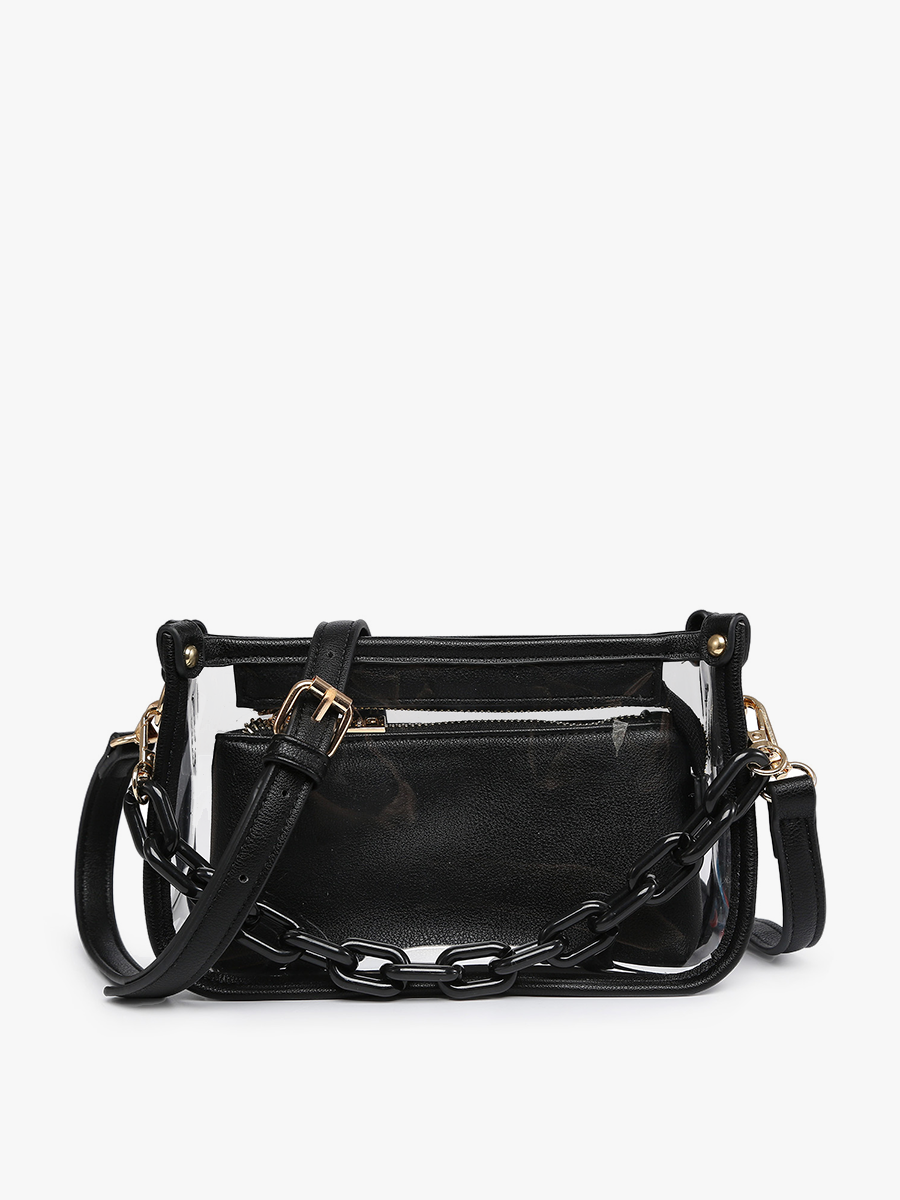 Jessica Clear Crossbody Bag – Chain Strap