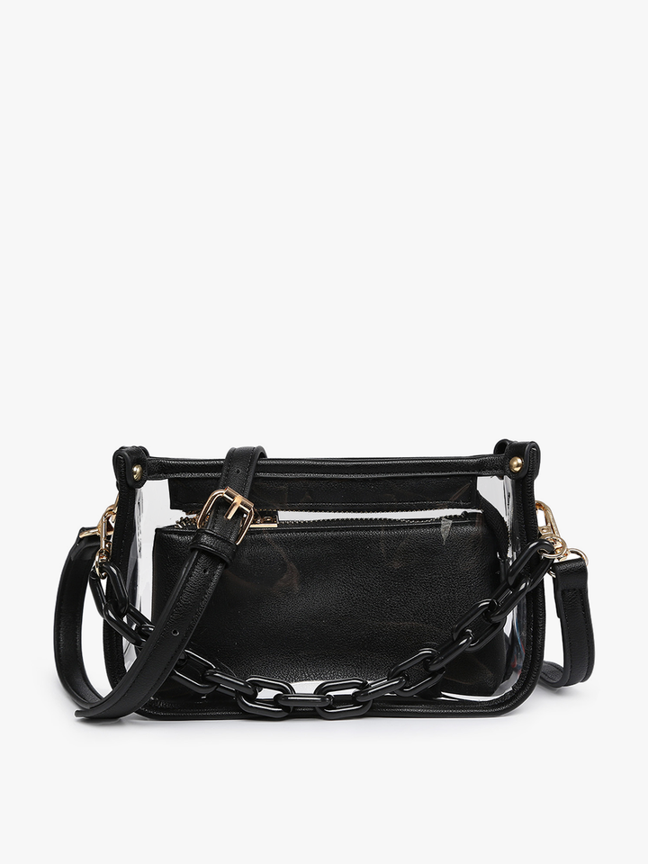 Jessica Clear Crossbody Bag – Chain Strap