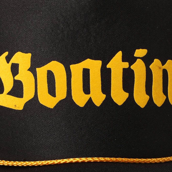 BOATIN Lettering Logo Foam Mesh Back Trucker Hat