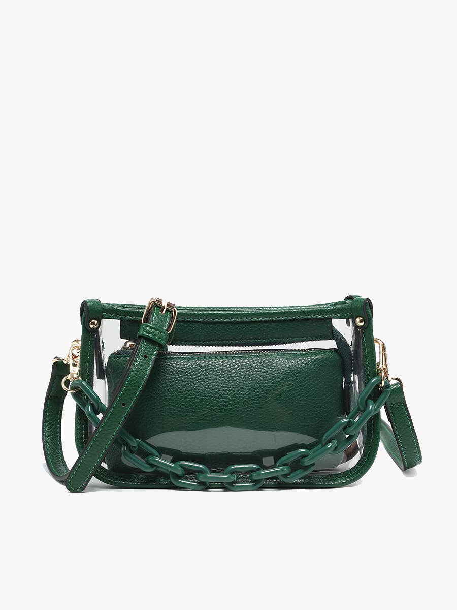 Jessica Clear Crossbody Bag – Chain Strap