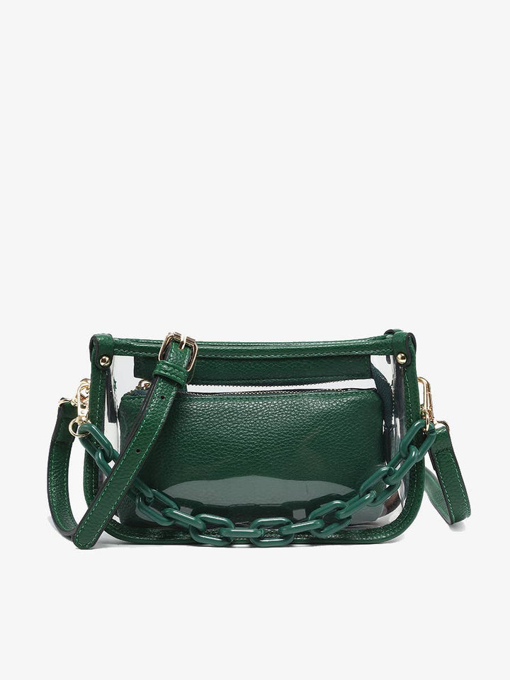 Jessica Clear Crossbody Bag – Chain Strap