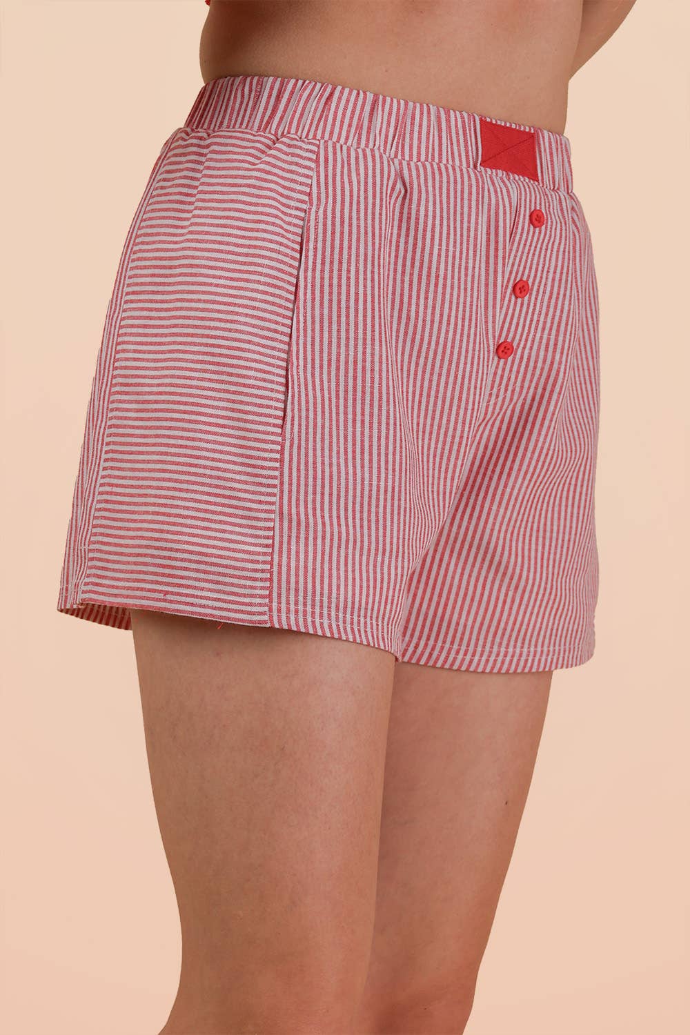 NP70735-Striped & Checker Boxer Shorts