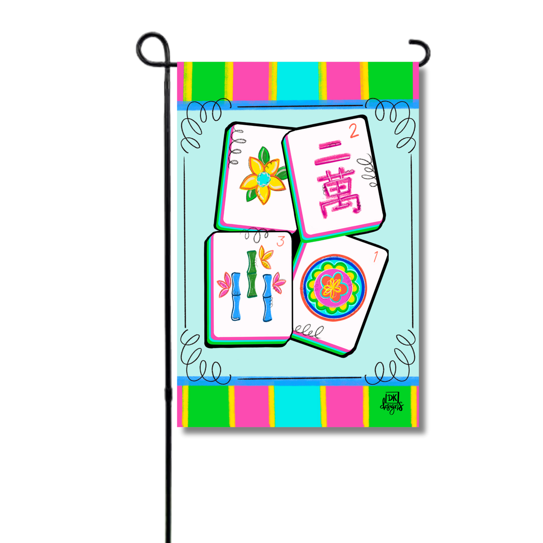 Mahjong Garden Flag