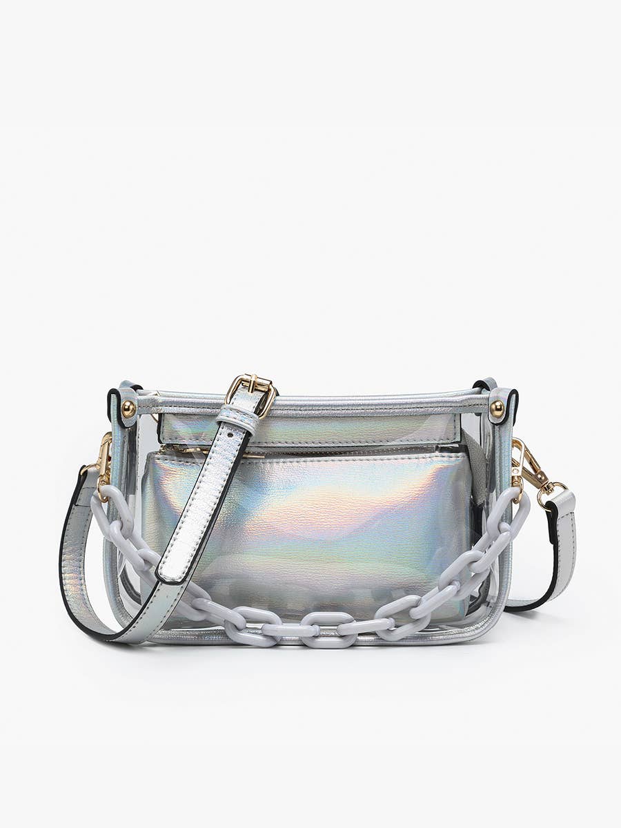 Jessica Clear Crossbody Bag – Chain Strap