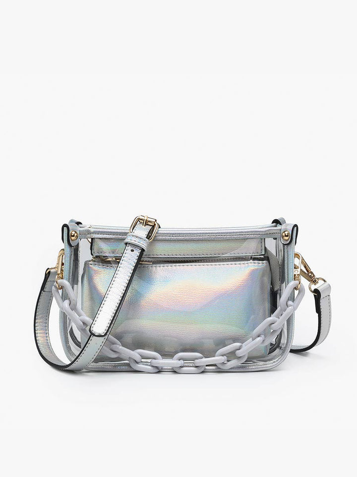 Jessica Clear Crossbody Bag – Chain Strap