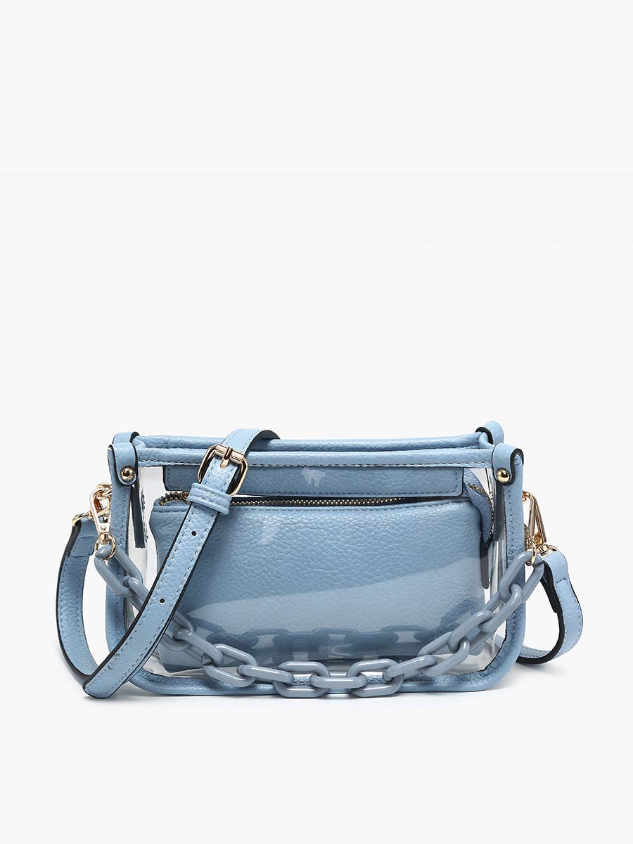 Jessica Clear Crossbody Bag – Chain Strap