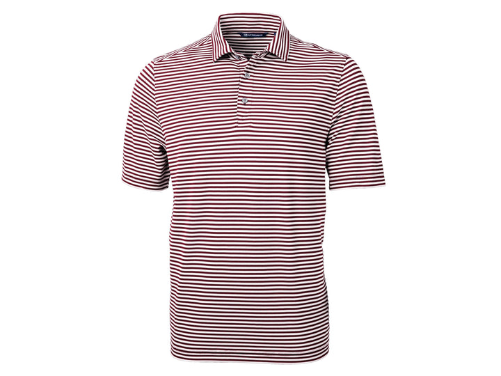 Cutter & Buck Virtue Eco Pique Stripe Recycled Mens Polo