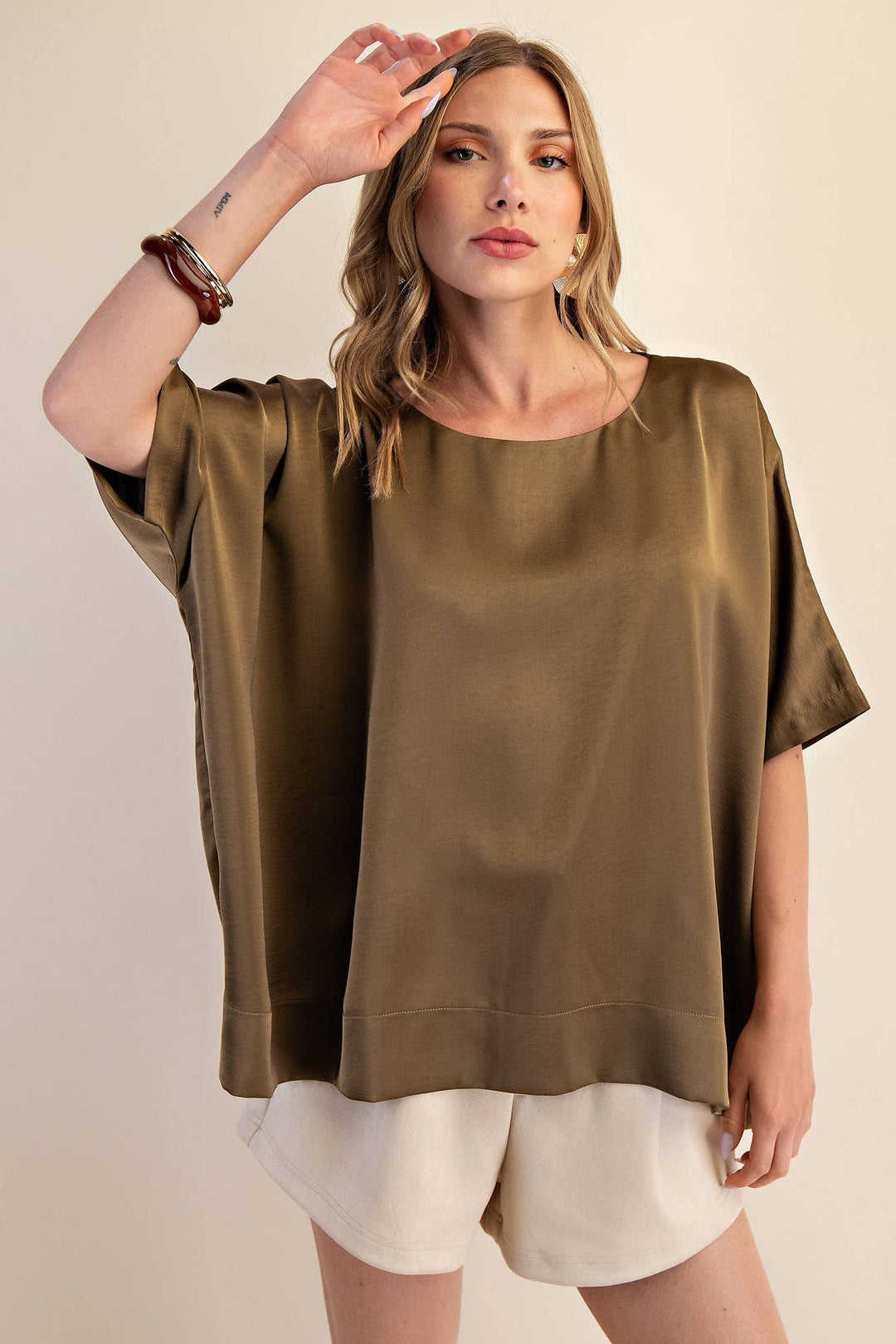 Round Neck Oversized Top