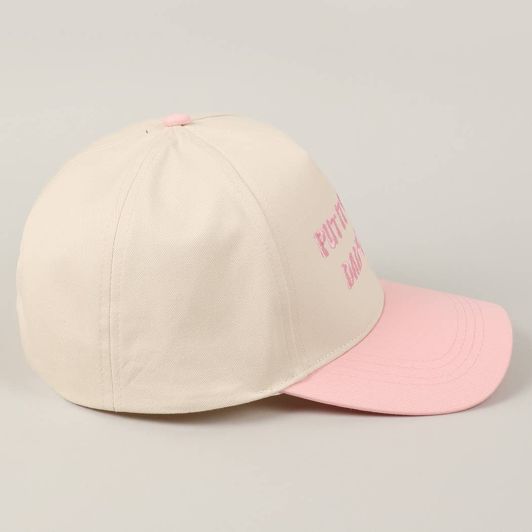 Put It On My Dad's Tab Embroidery Two-Tone Hat
