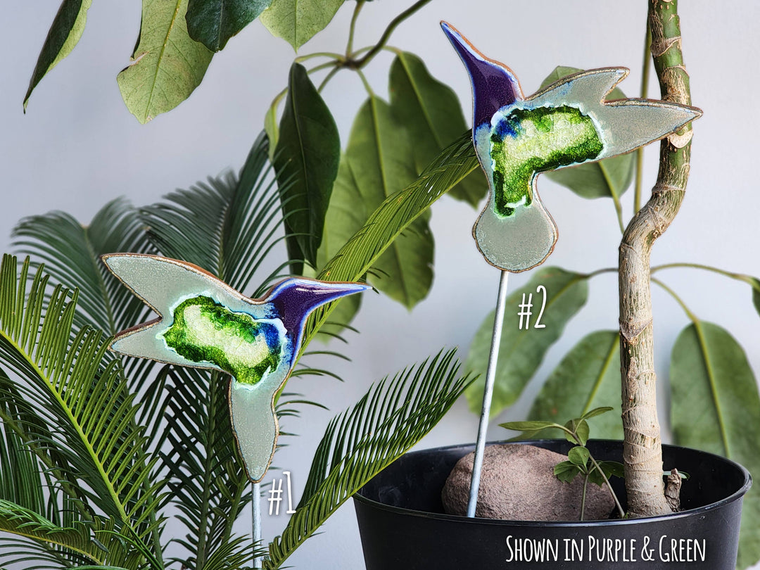 Hummingbird Garden Stake - Medium  Plant Pot Stakes