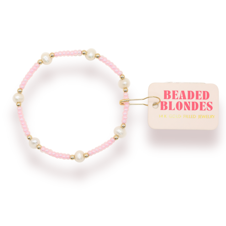 Pink Luster Pearl Bracelet