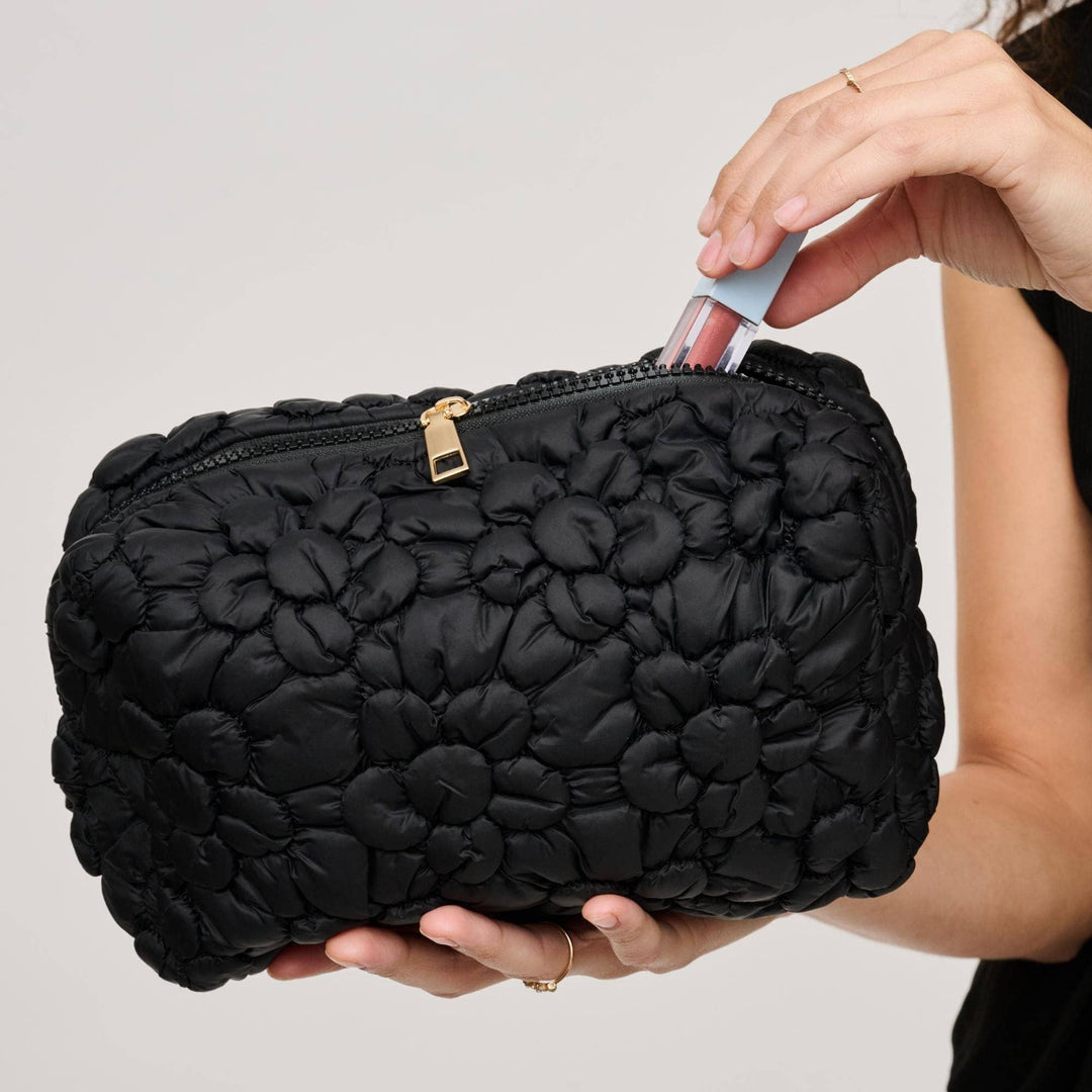 61028F Flora Pop Nylon Cosmetic Pouch