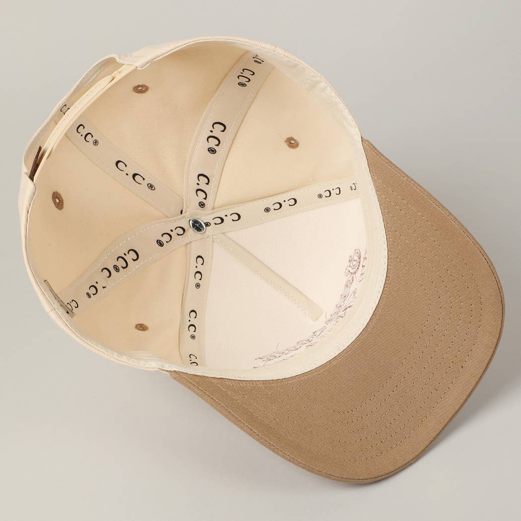 Sorry About My Wife / Husband Embroidery Two-Tone Canvas Cap