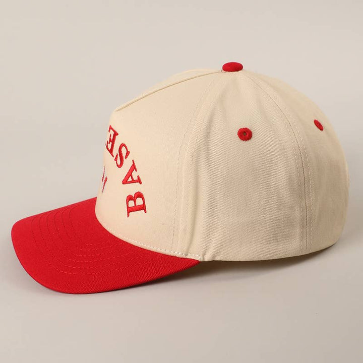 BASEBALL Upside Down Lettering Embroidery Cap