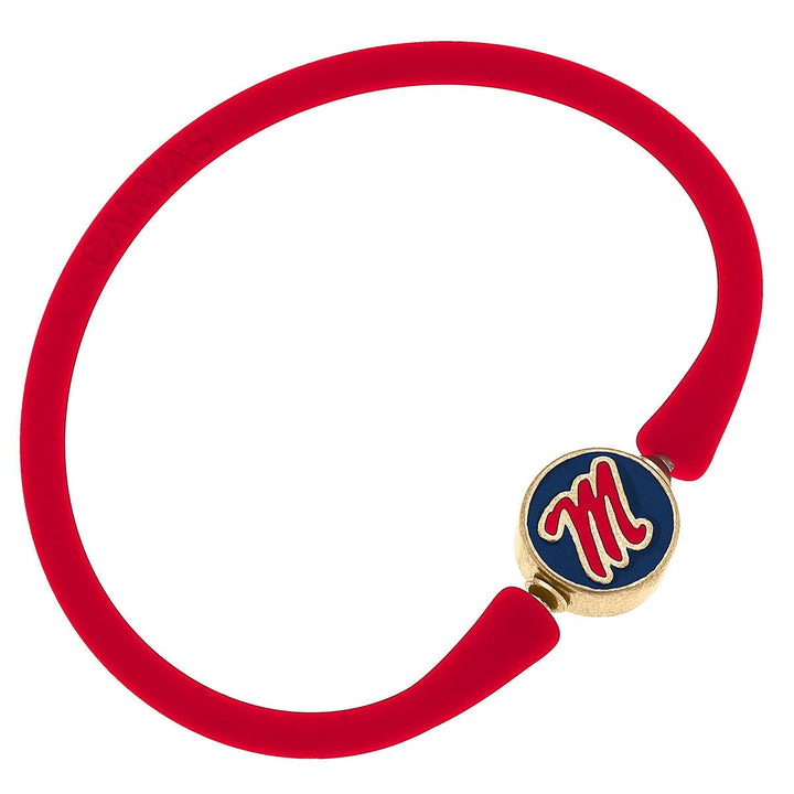 Ole Miss Rebels Enamel Silicone Bali Bracelet