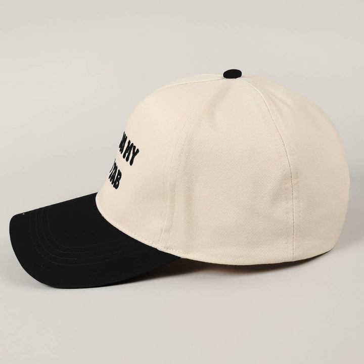 Put It On My Dad's Tab Embroidery Two-Tone Hat