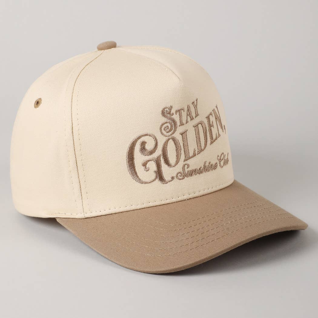 Stay Golden Sunshine Club Embroidery Trucker Hat
