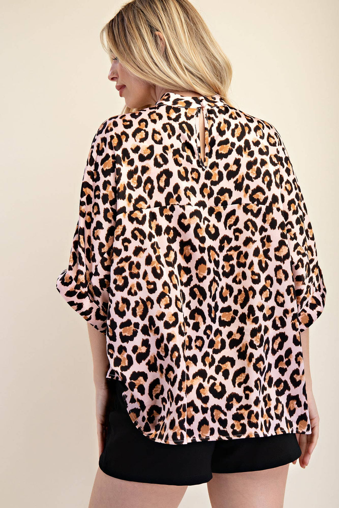 Mock Neck Oversize Top