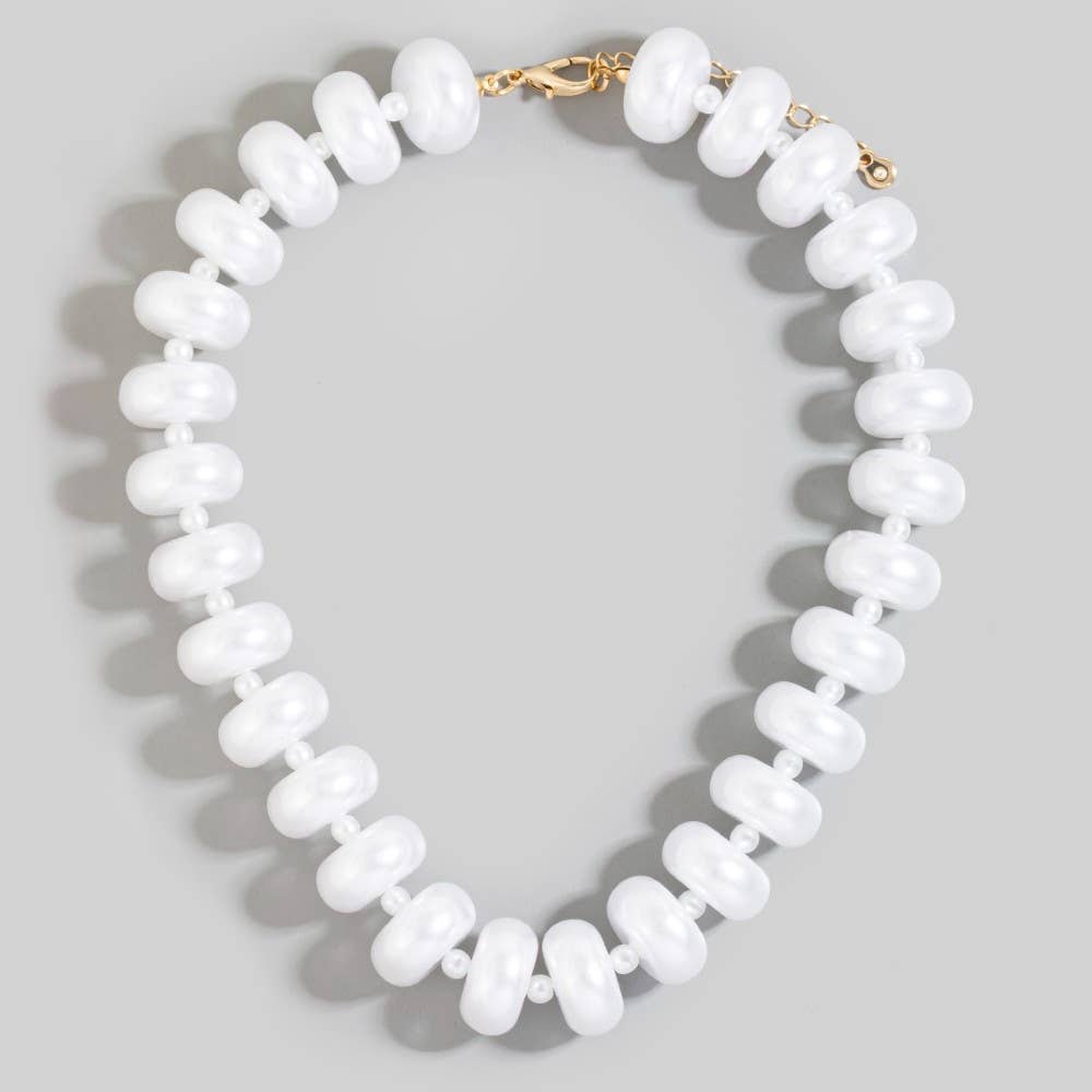 Bulky Acrylic Bead Link Necklace