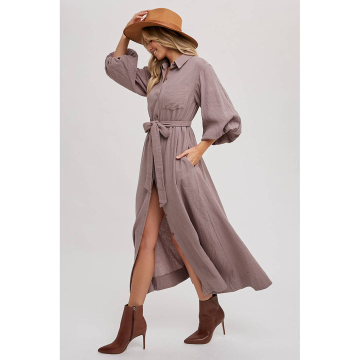 SLI4726 - MAXI SHIRT DRESS