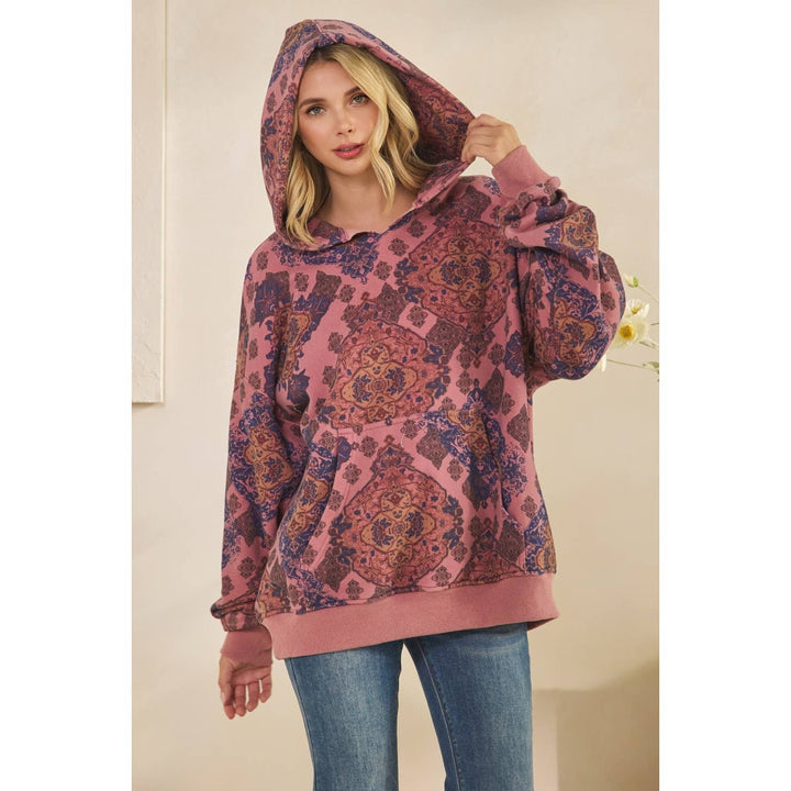 Printed Fleece Hoodie