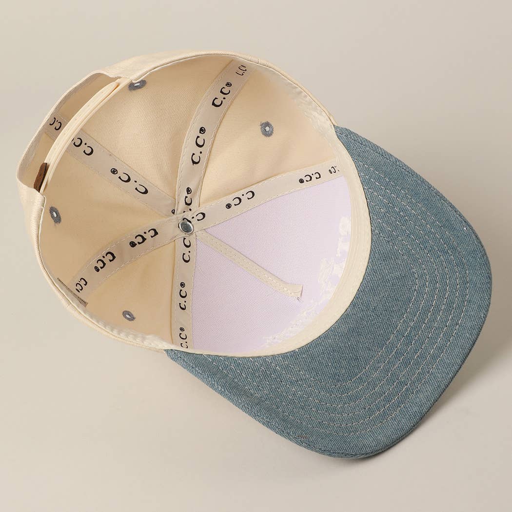 Be Kind Stay Wild Lettering Embroidery Trucker Hat