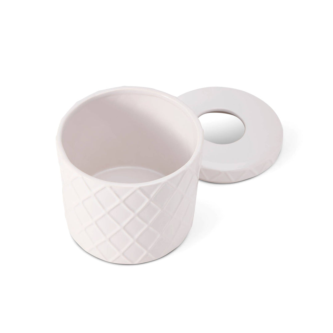Ceramic Diamond Pattern Tissue Box