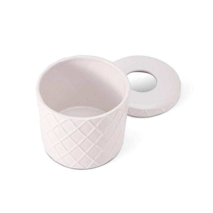 Ceramic Diamond Pattern Tissue Box