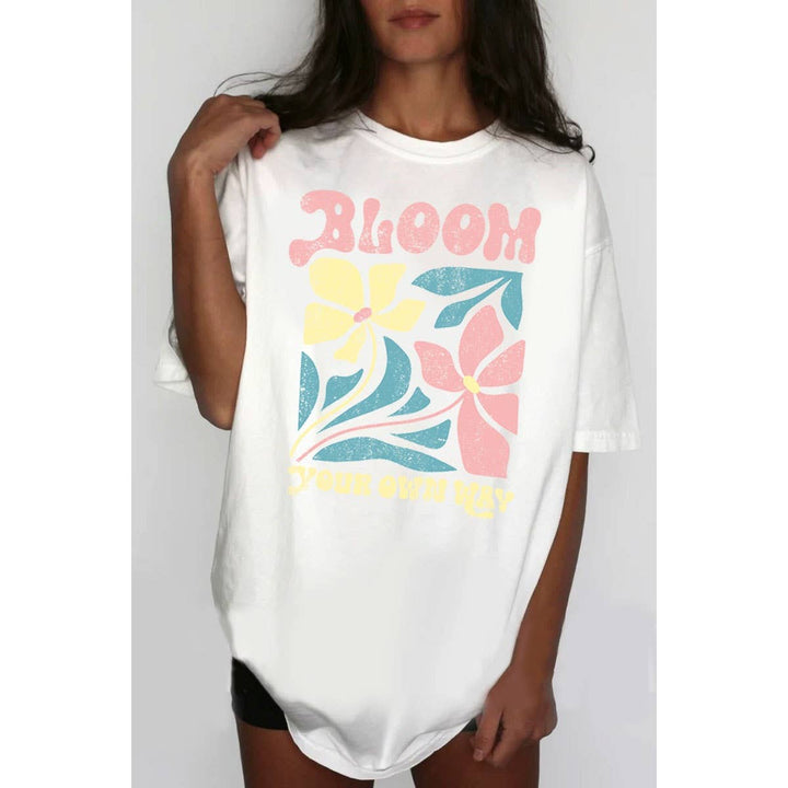 BLOOM YOUR OWN WAY MINERAL GRAPHIC TEE