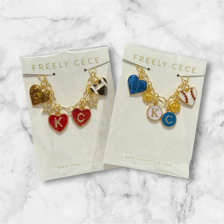 Game Day Trendy Custom Charm Necklaces