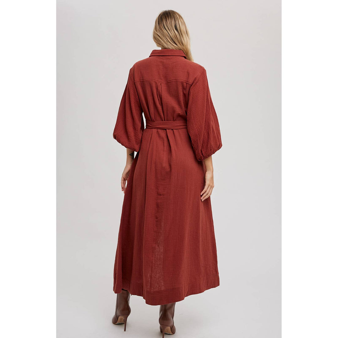 SLI4726 - MAXI SHIRT DRESS