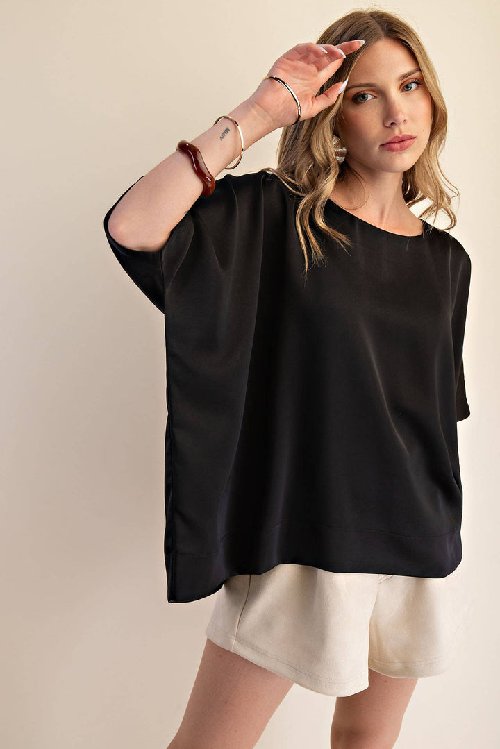Round Neck Oversized Top