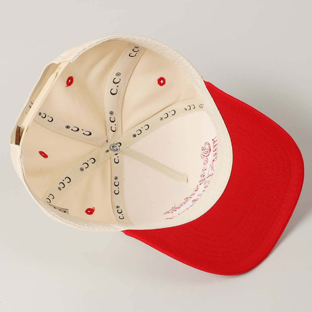 Sorry About My Wife / Husband Embroidery Two-Tone Canvas Cap