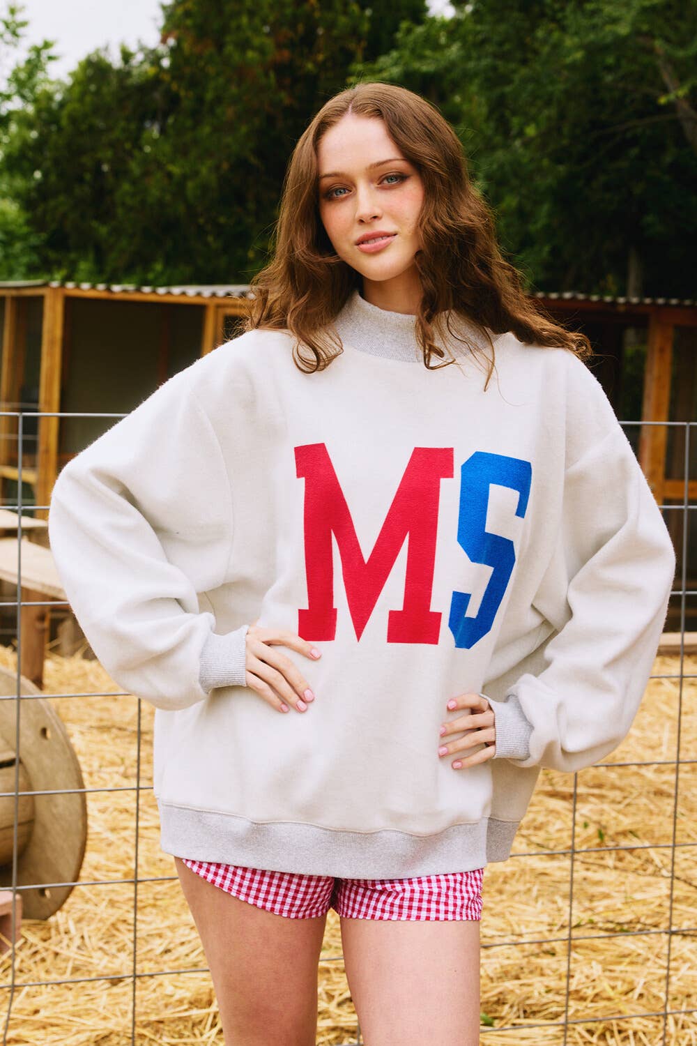 IT2594-MISSISSIPPI 'MISSISSIPPI & MS' Reversible Sweatshirt