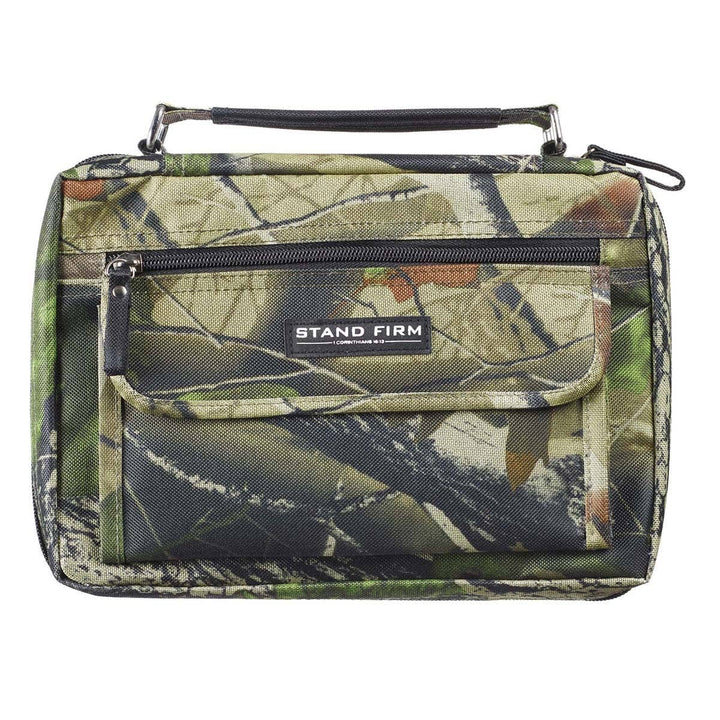Bible Cover Organizer Camouflage Stand Firm 1 Cor 16:13
