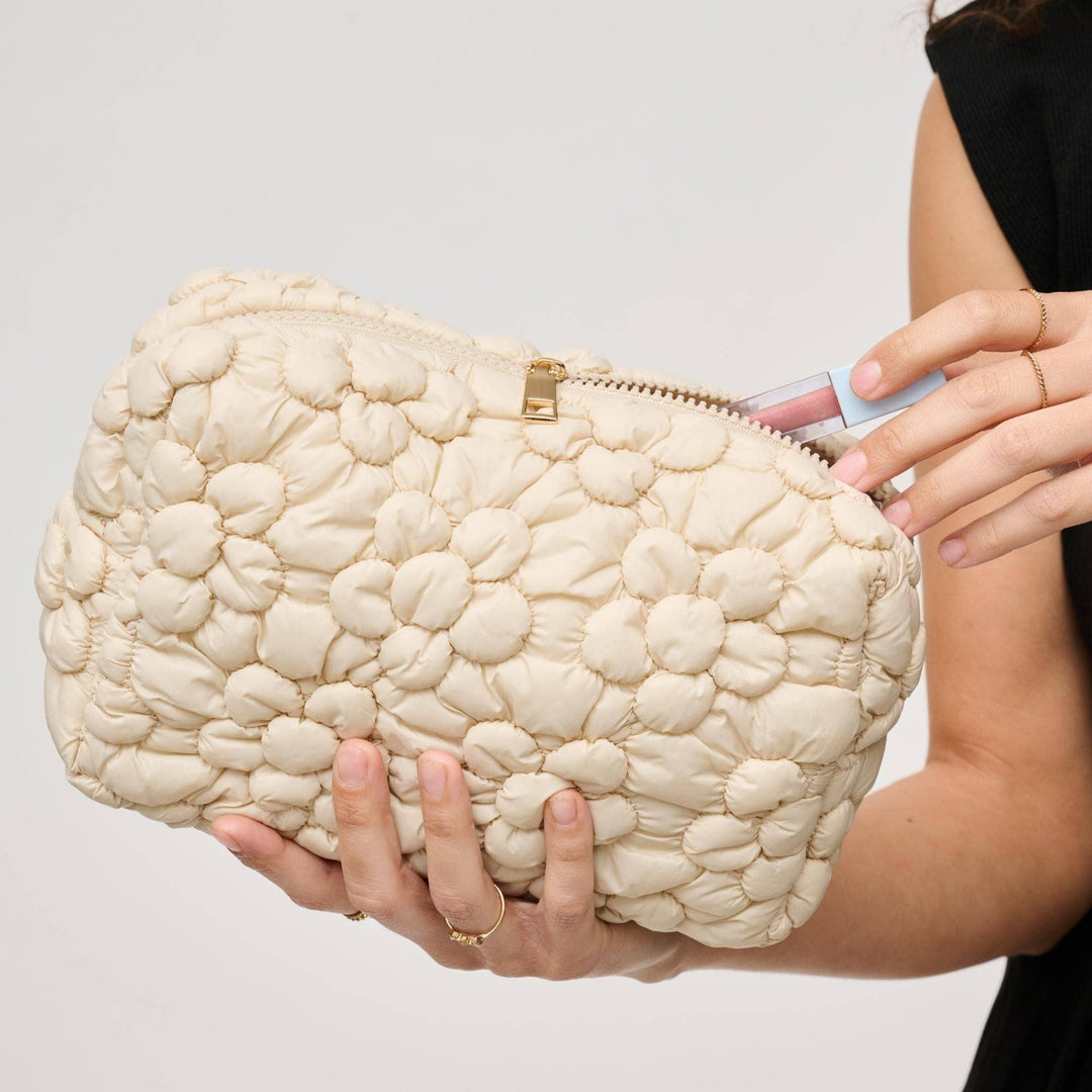 61028F Flora Pop Nylon Cosmetic Pouch