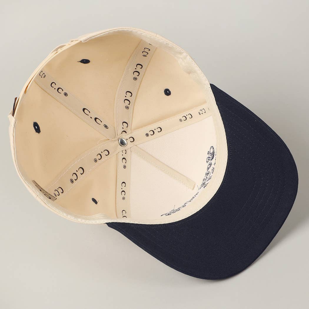 Sorry About My Wife / Husband Embroidery Two-Tone Canvas Cap
