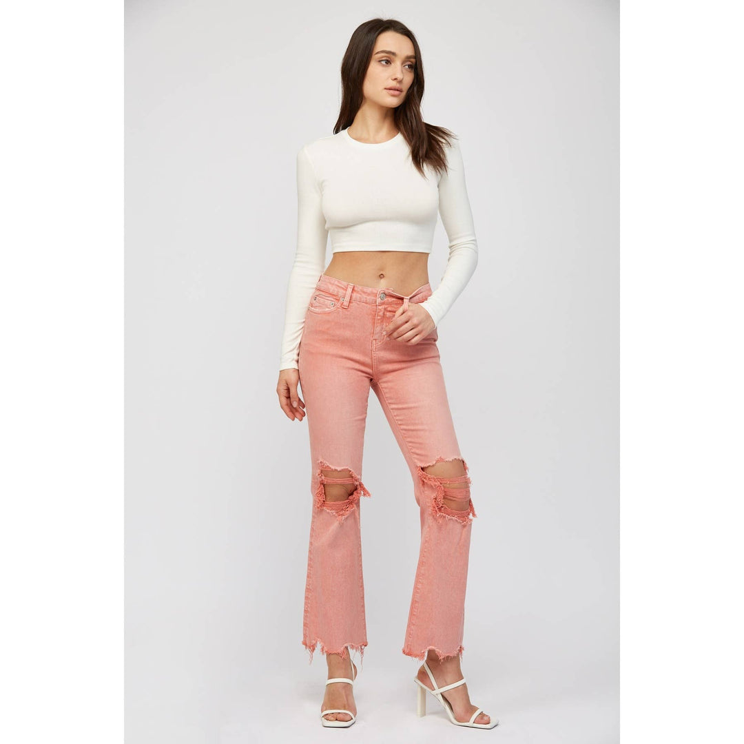 HIGH RISE VINTAGE FLARE Rose
